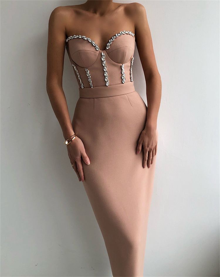 Strapless Crystal Dress